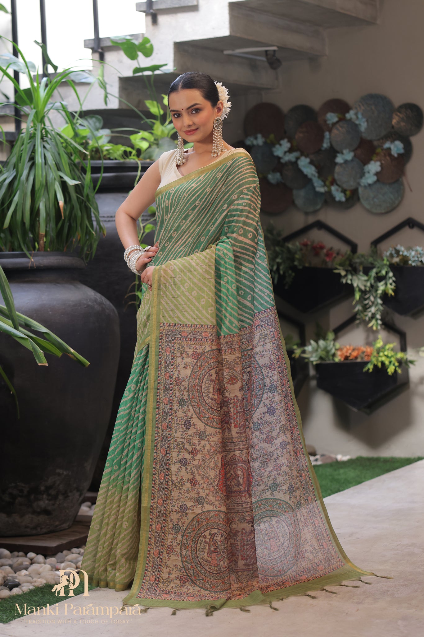 Harita Chitrakari Saree