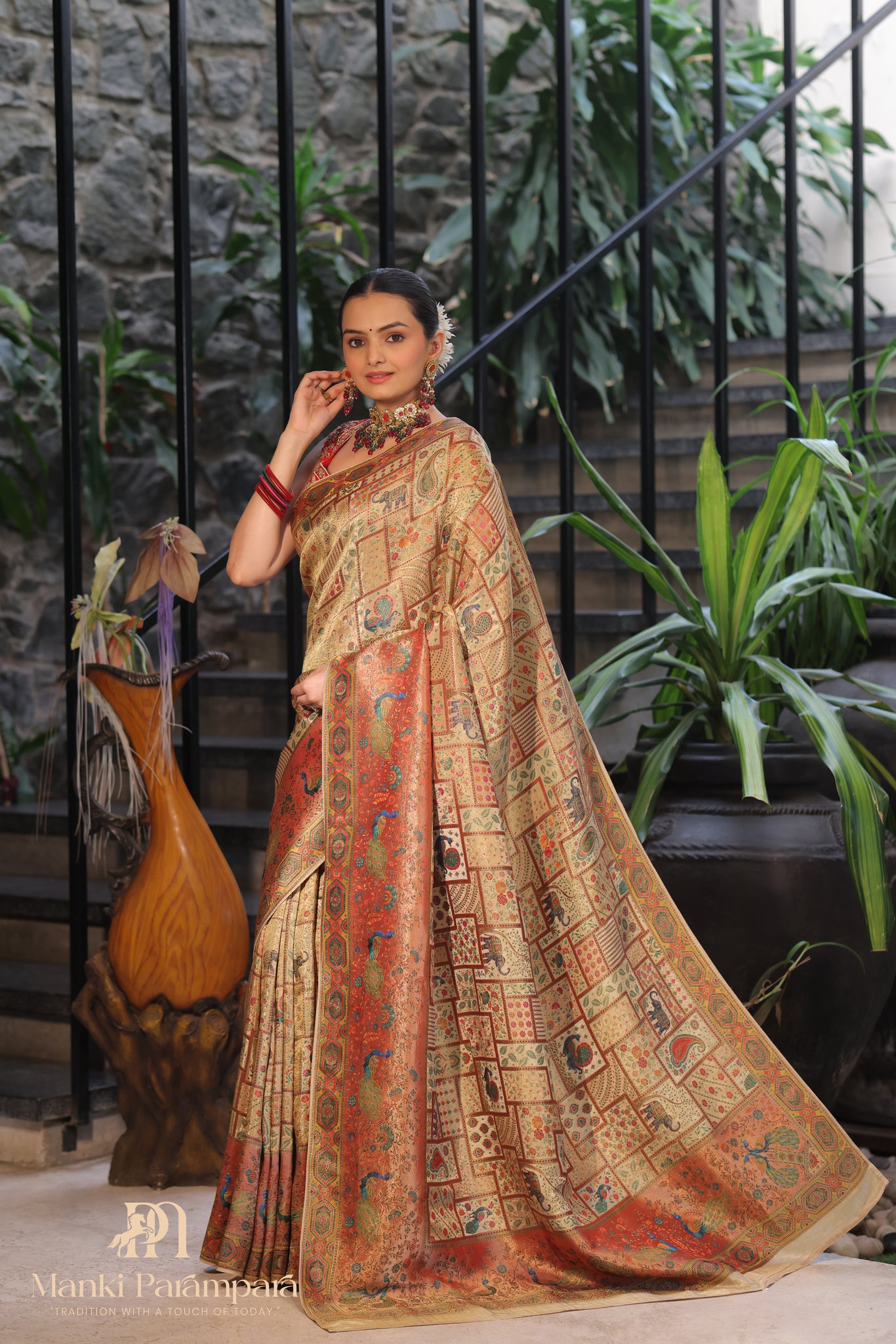 Kashmiri Pashmina Kani Saree