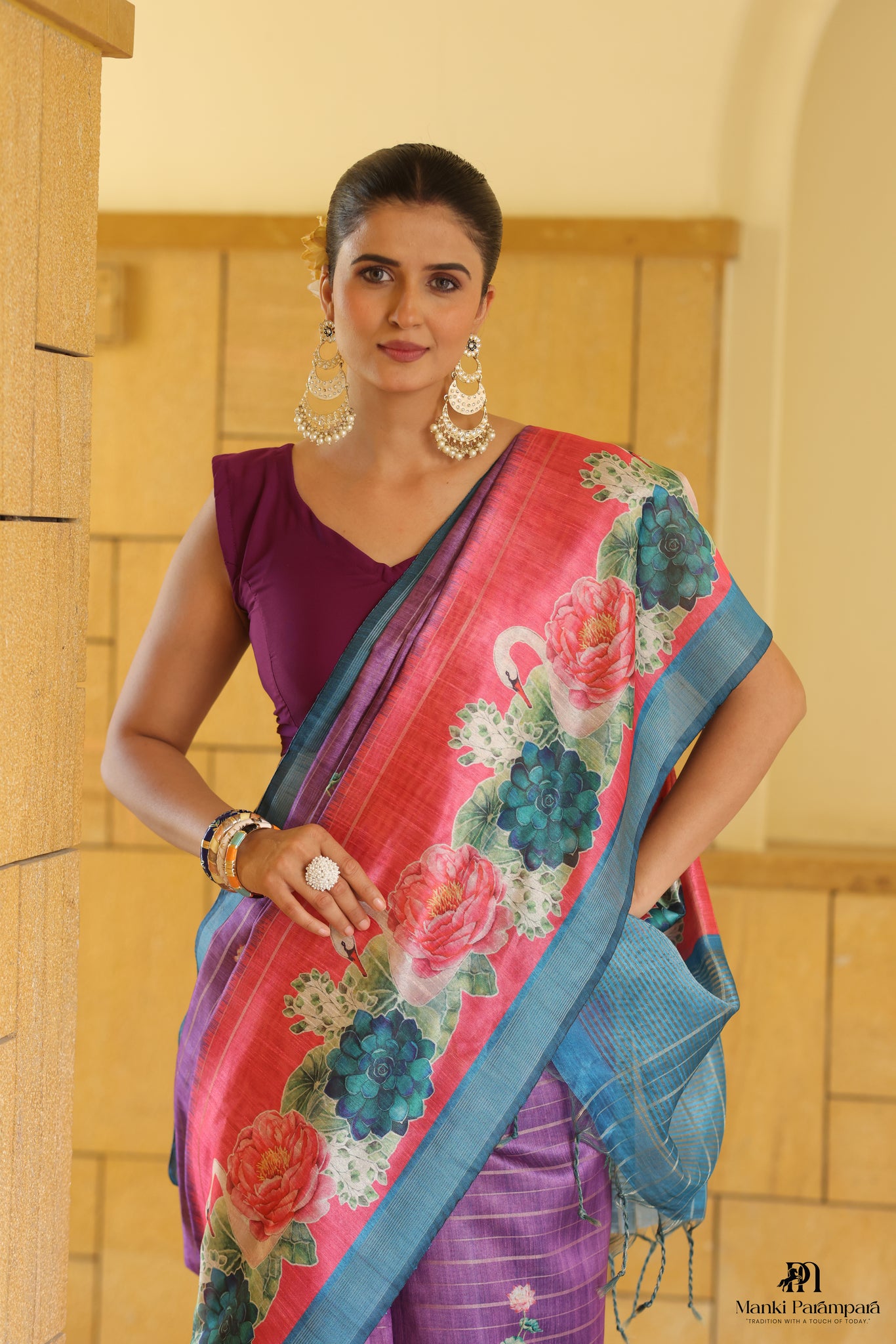 Rajsamruddhi Semi Tussar Silk sarees