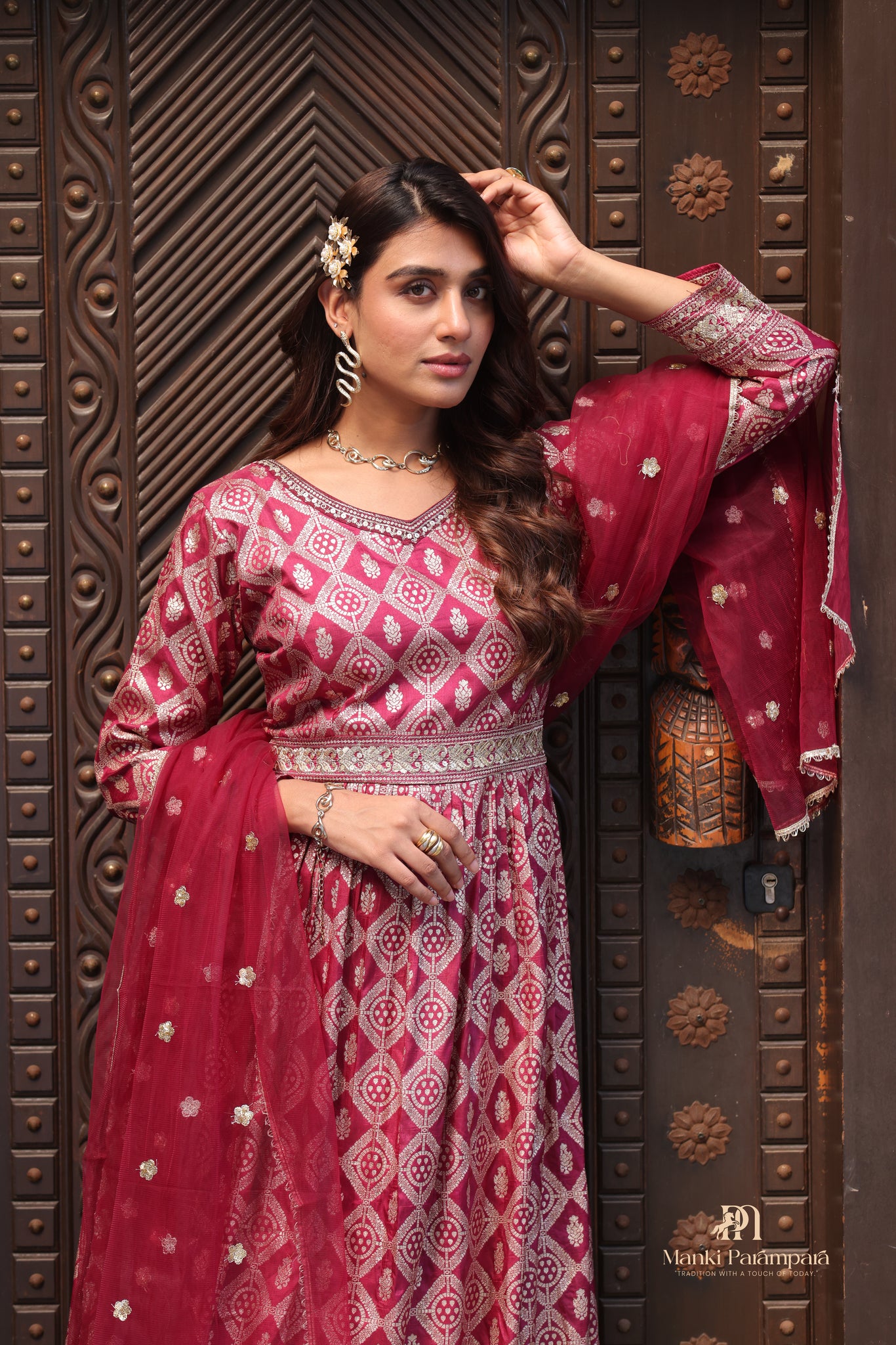 Manki Parampara – Gulaabi Shringar Angrakha