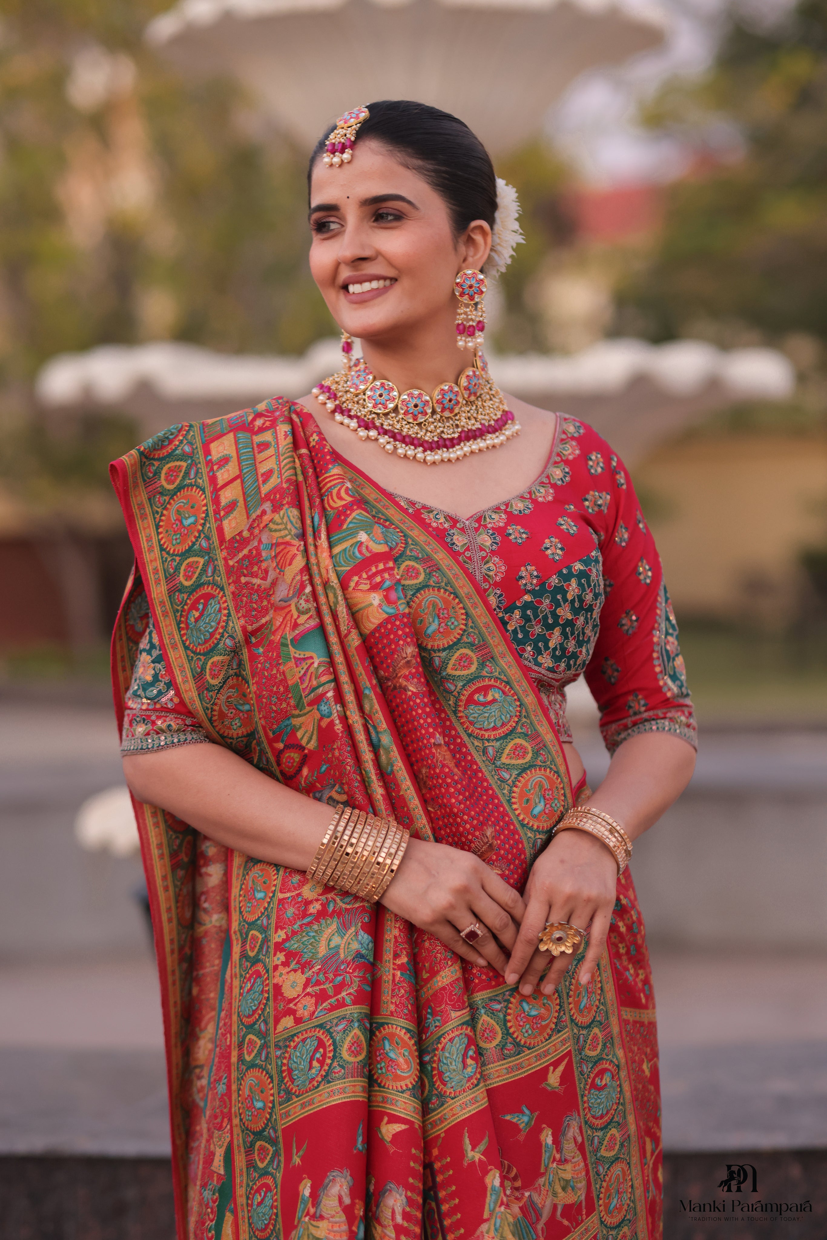 KathaChitra pure  pashmeena Saree