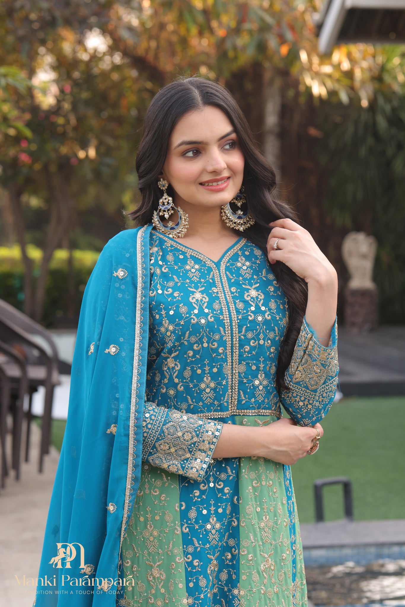 Manki Parampara- Neelambari Anarkali