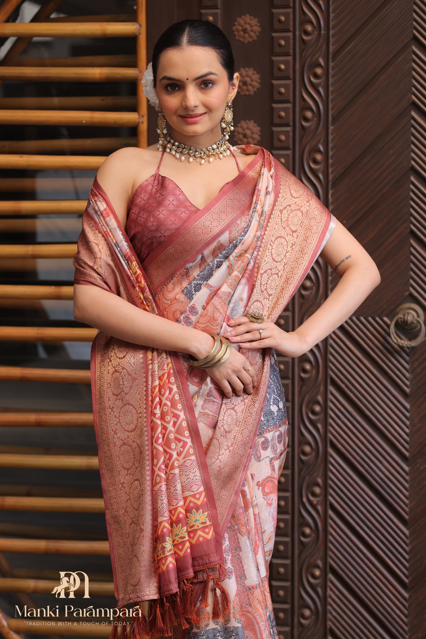 Soft Lichi Silk Saree