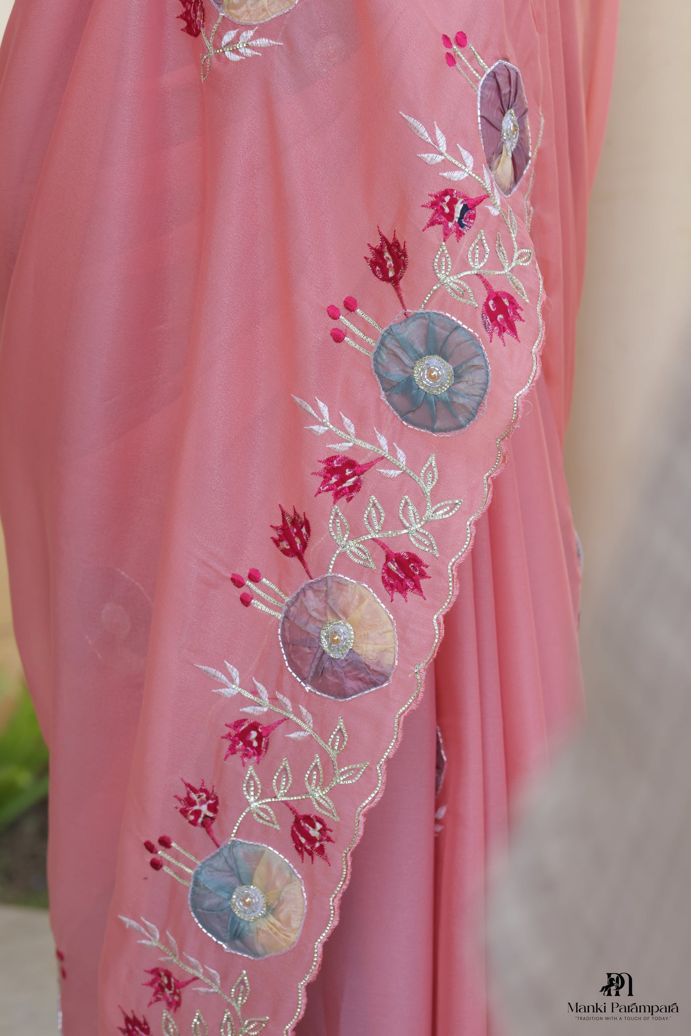 Soft Pink Pastel Silk Saree