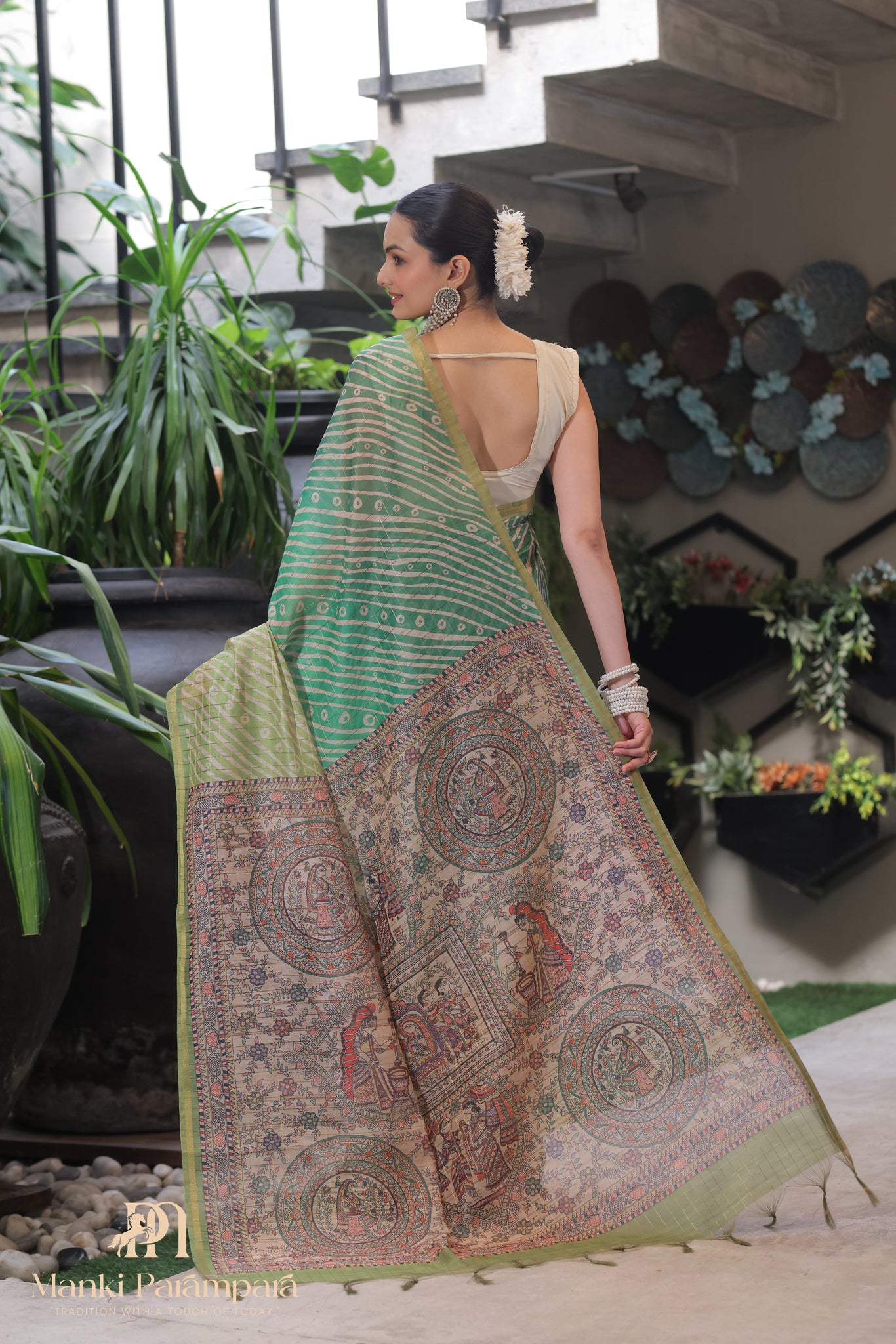 Harita Chitrakari Saree