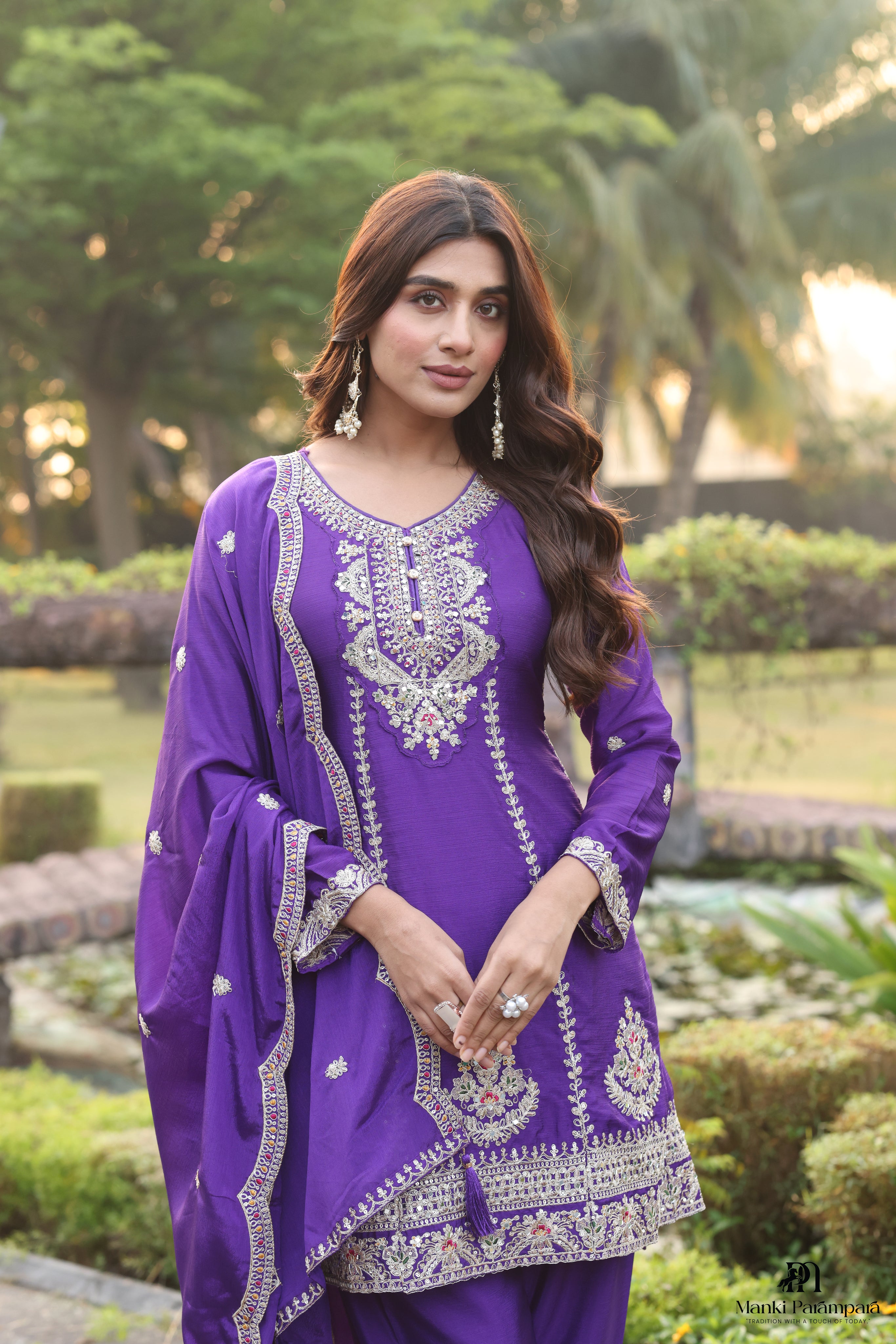 Manki Parampara – Purple  Royalty Suit