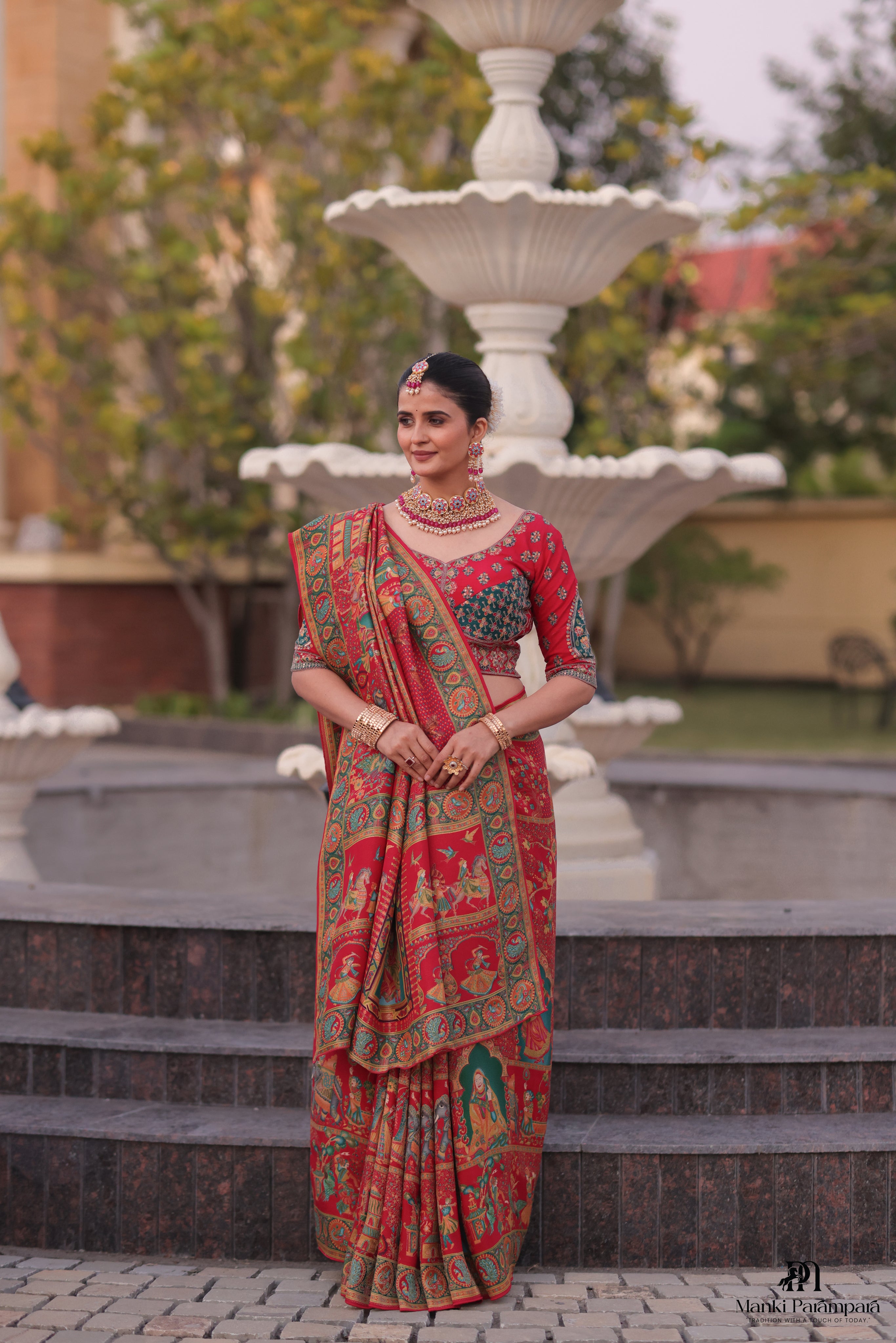 KathaChitra pure  pashmeena Saree