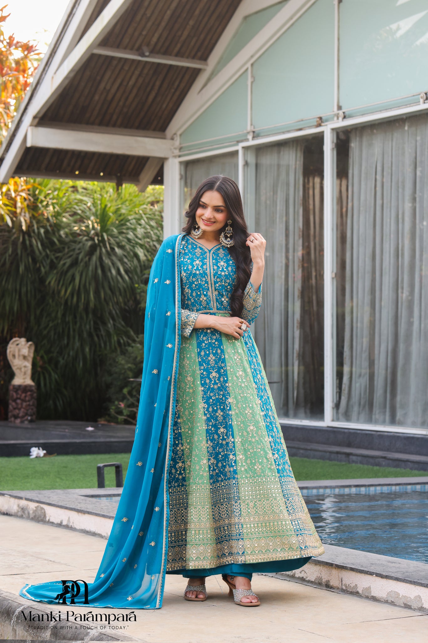 Manki Parampara- Neelambari Anarkali