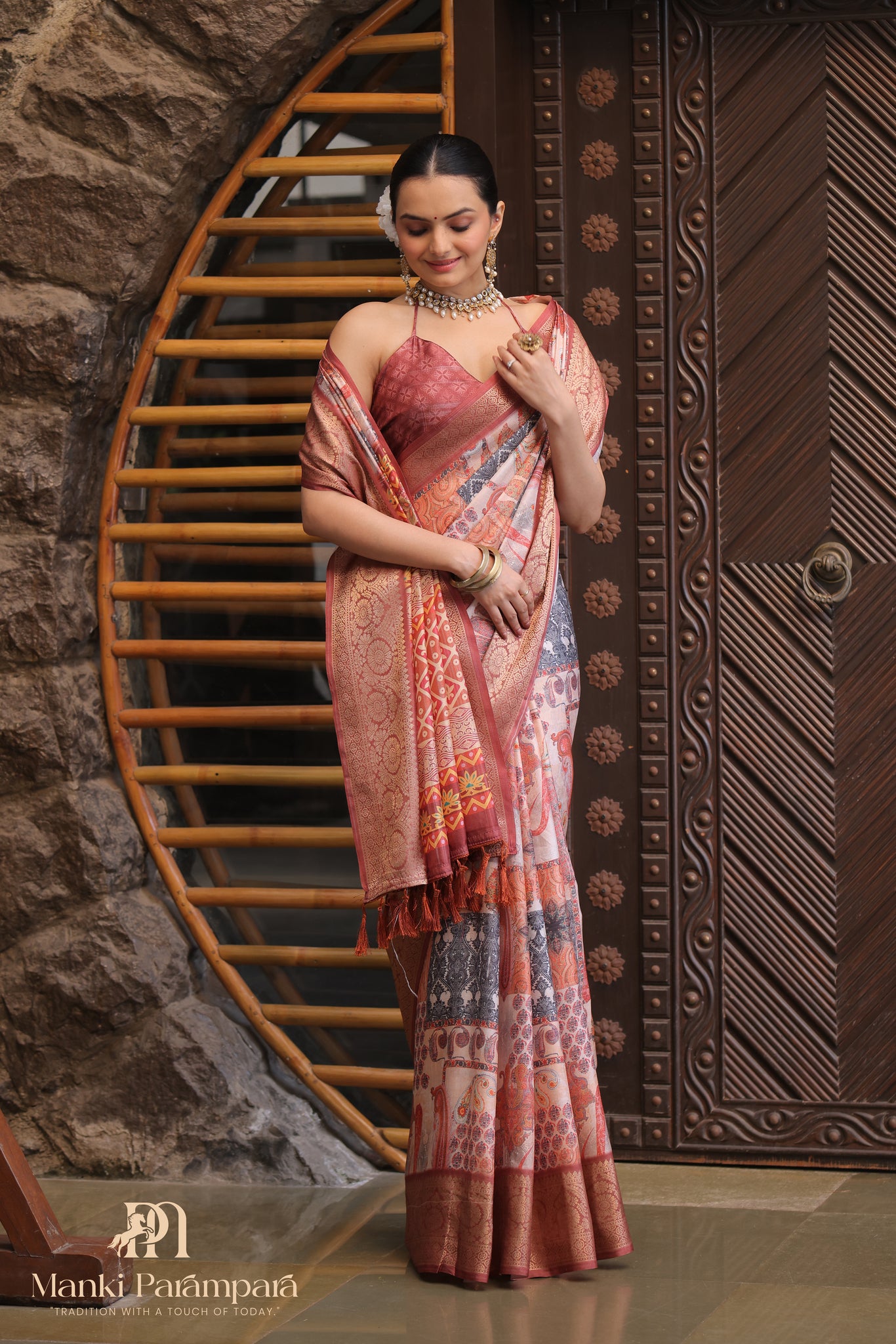 Soft Lichi Silk Saree