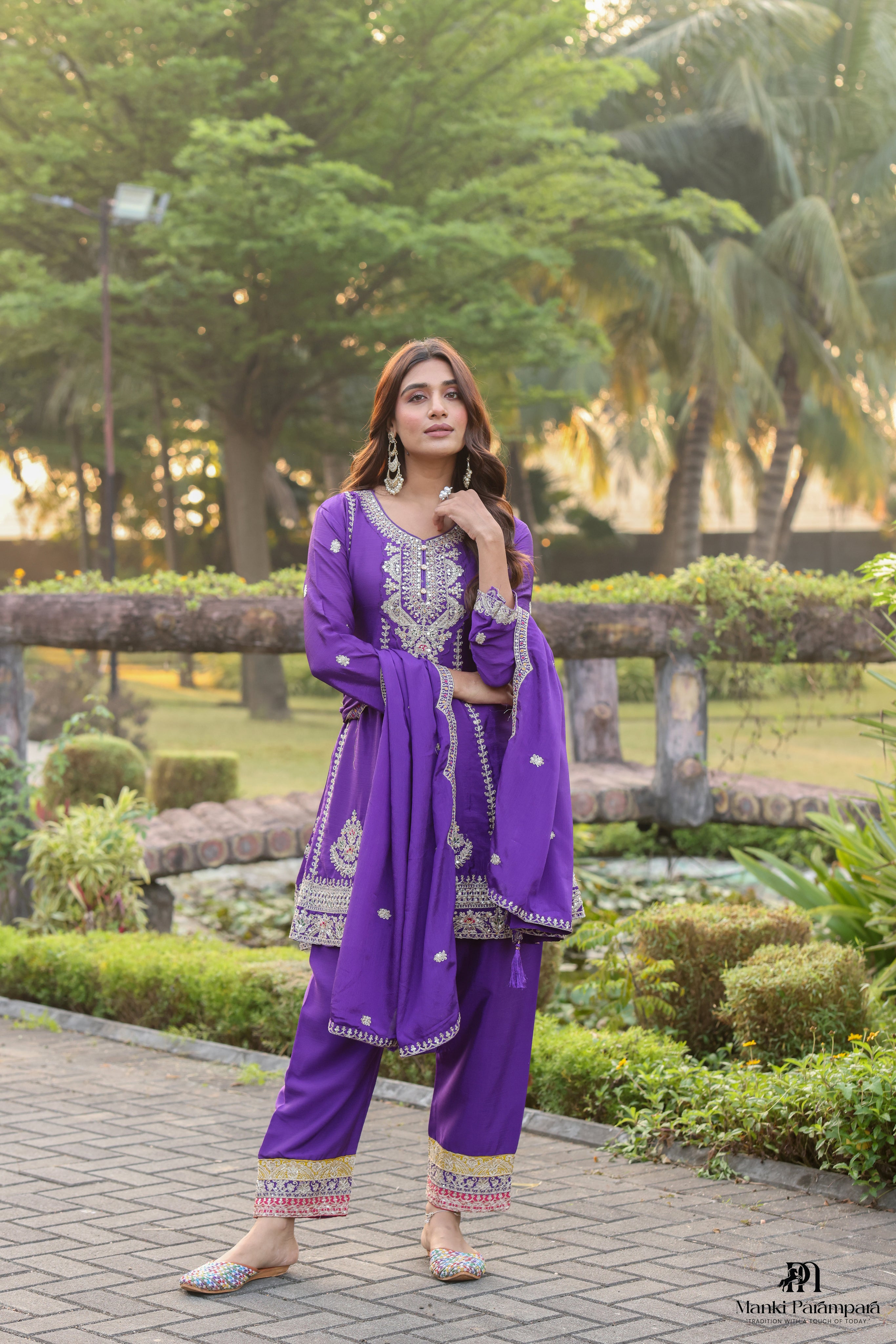 Manki Parampara – Purple  Royalty Suit