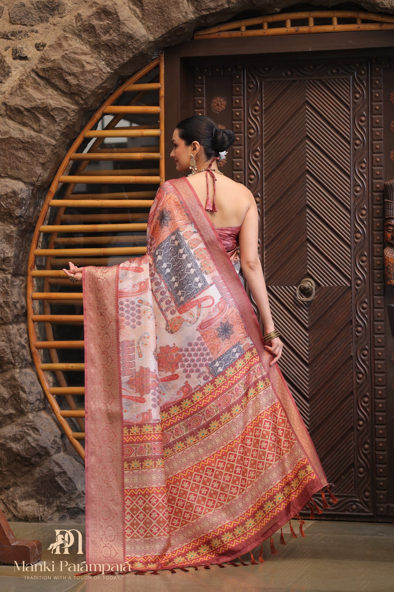 Soft Lichi Silk Saree