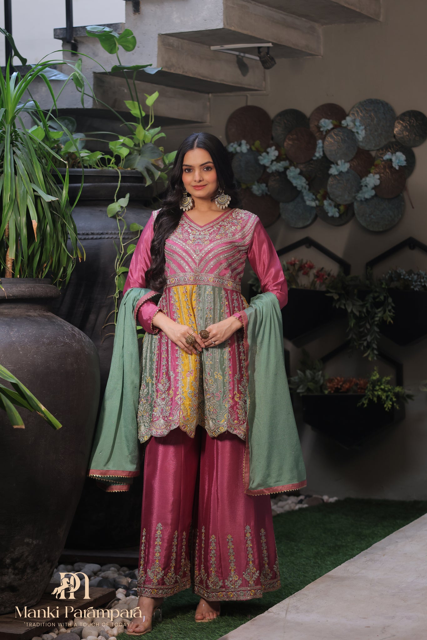 Manki Parampara-Rangoli Adaa Suit