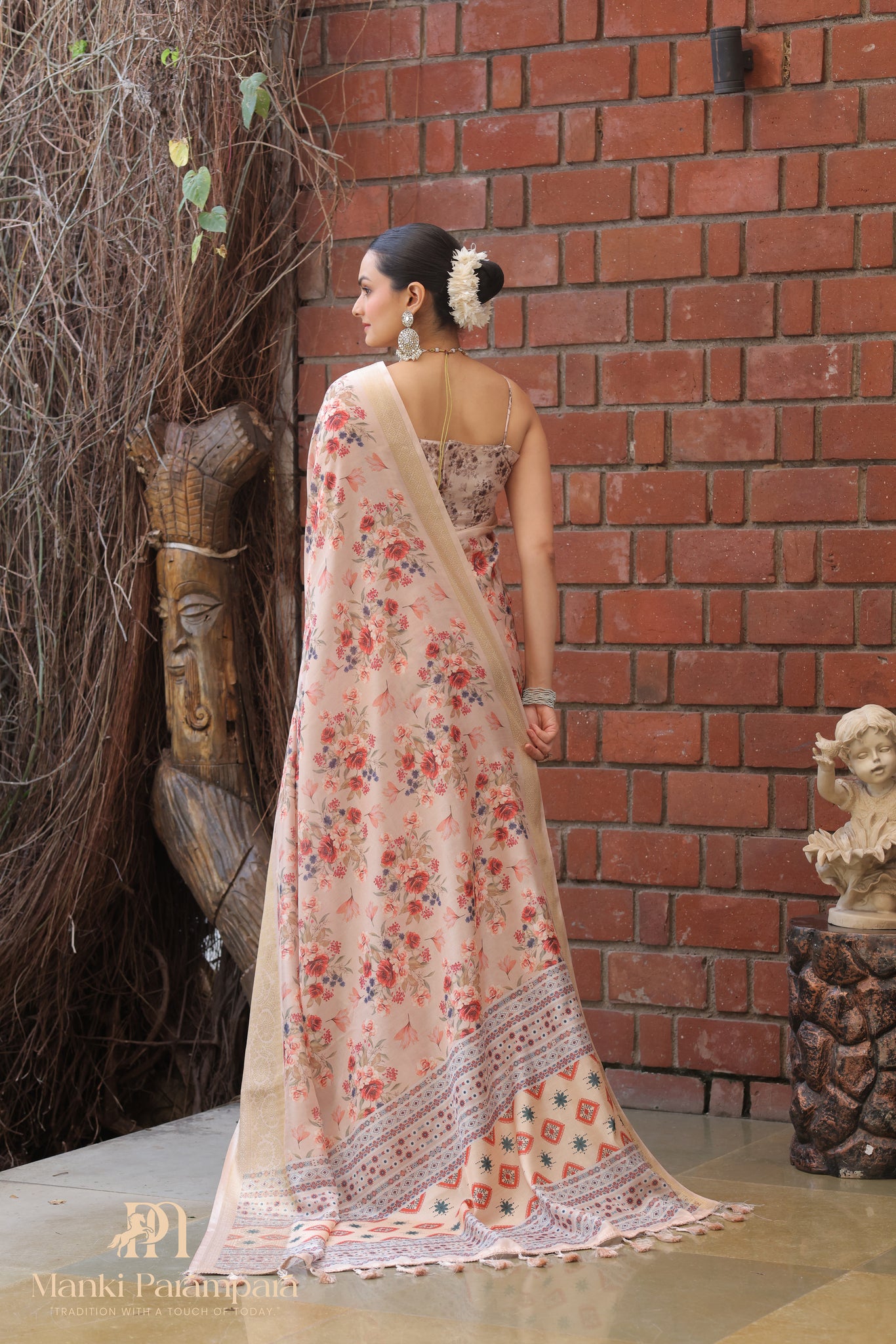 Floral Banarasi Soft Silk