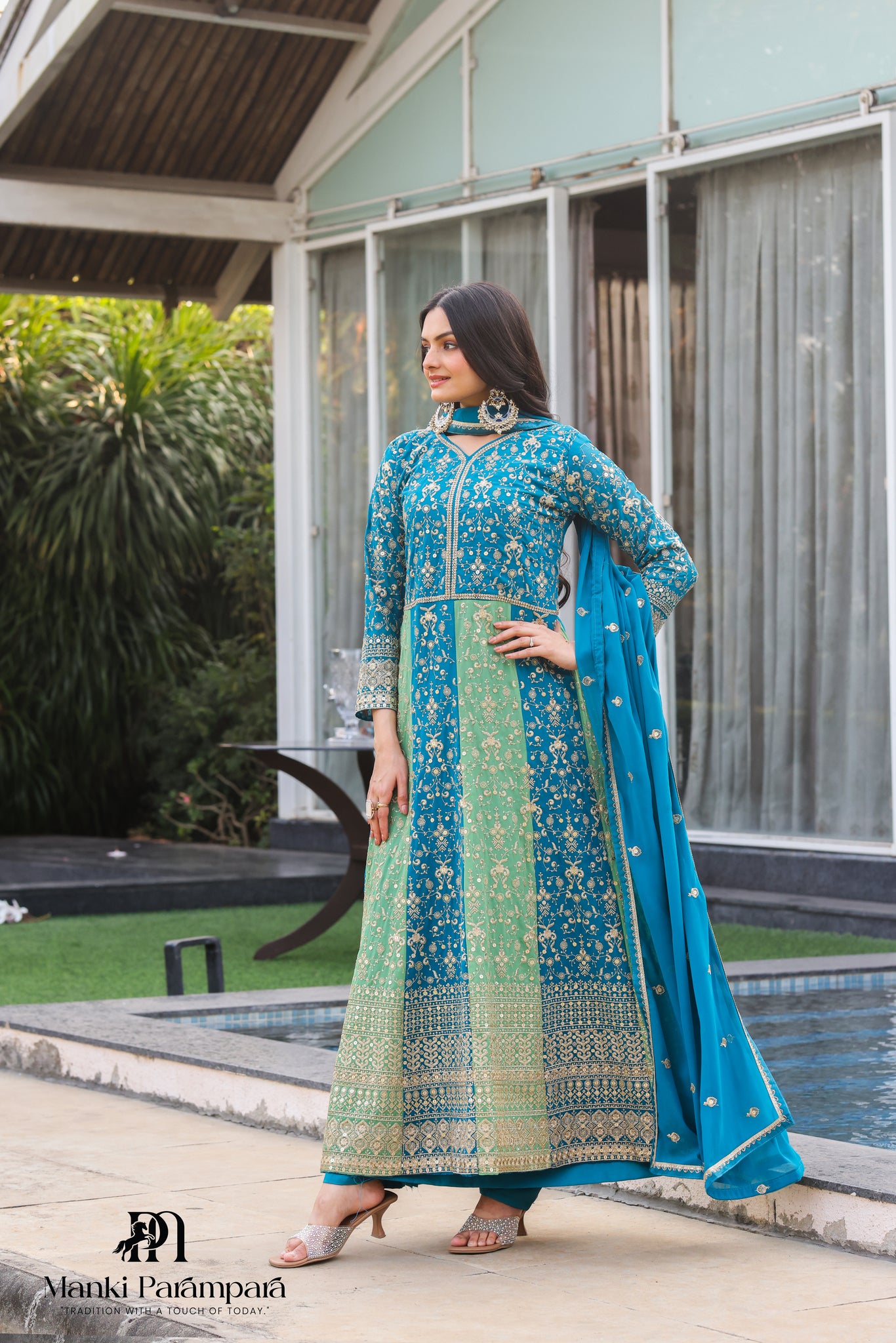 Manki Parampara- Neelambari Anarkali