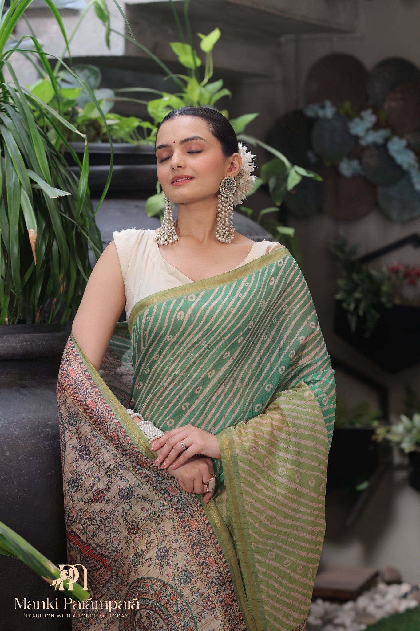 Harita Chitrakari Saree