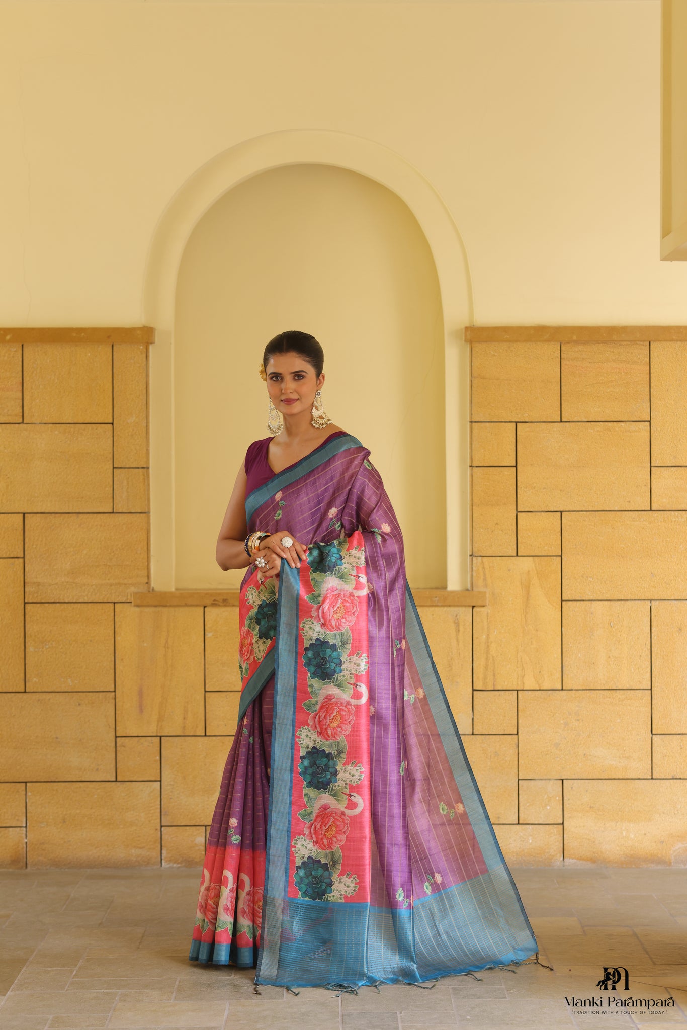 Rajsamruddhi Semi Tussar Silk sarees
