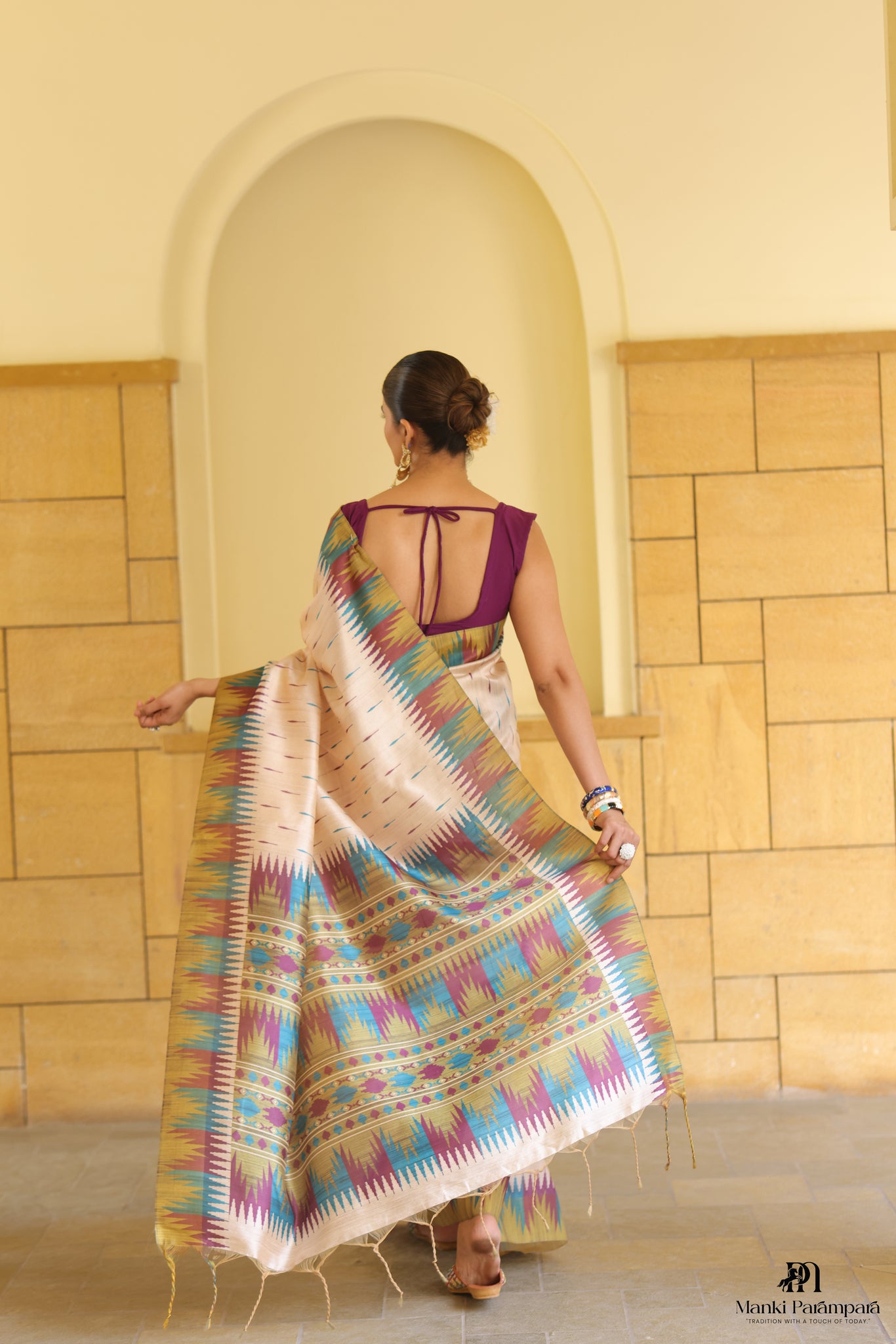 IvoryMist Tussar Silk