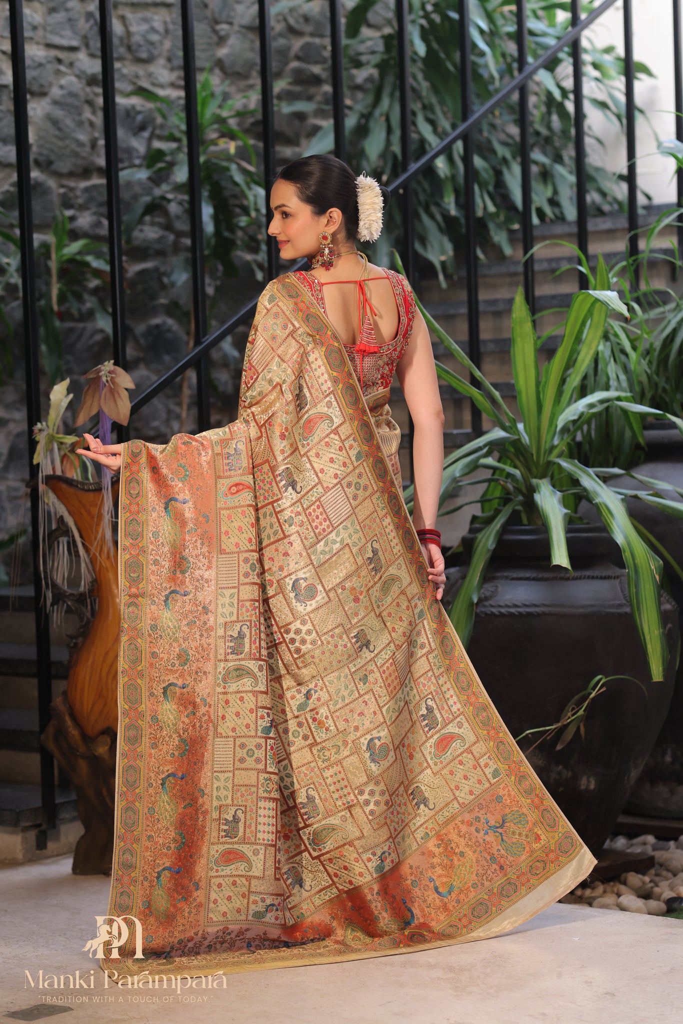 Kashmiri Pashmina Kani Saree