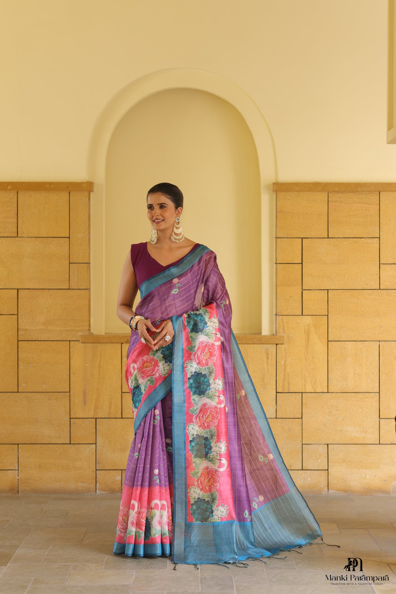 Rajsamruddhi Semi Tussar Silk sarees