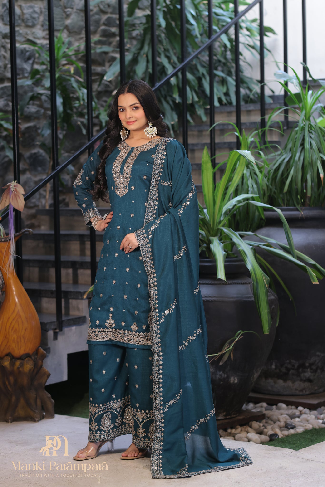 Manki Parampara-Indraneel Sharara Set