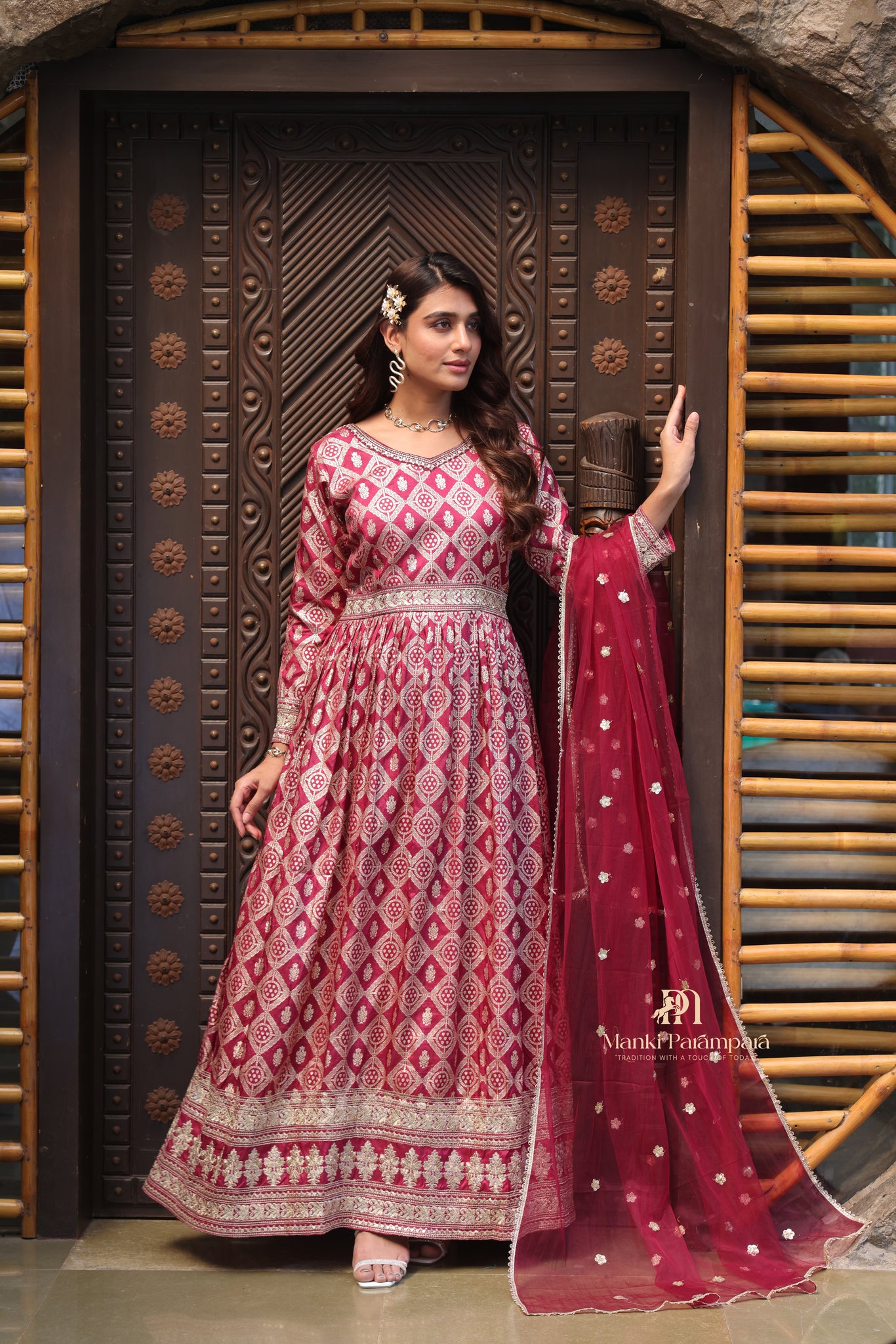 Manki Parampara – Gulaabi Shringar Angrakha