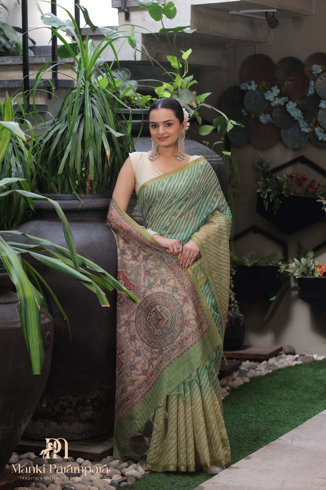 Harita Chitrakari Saree
