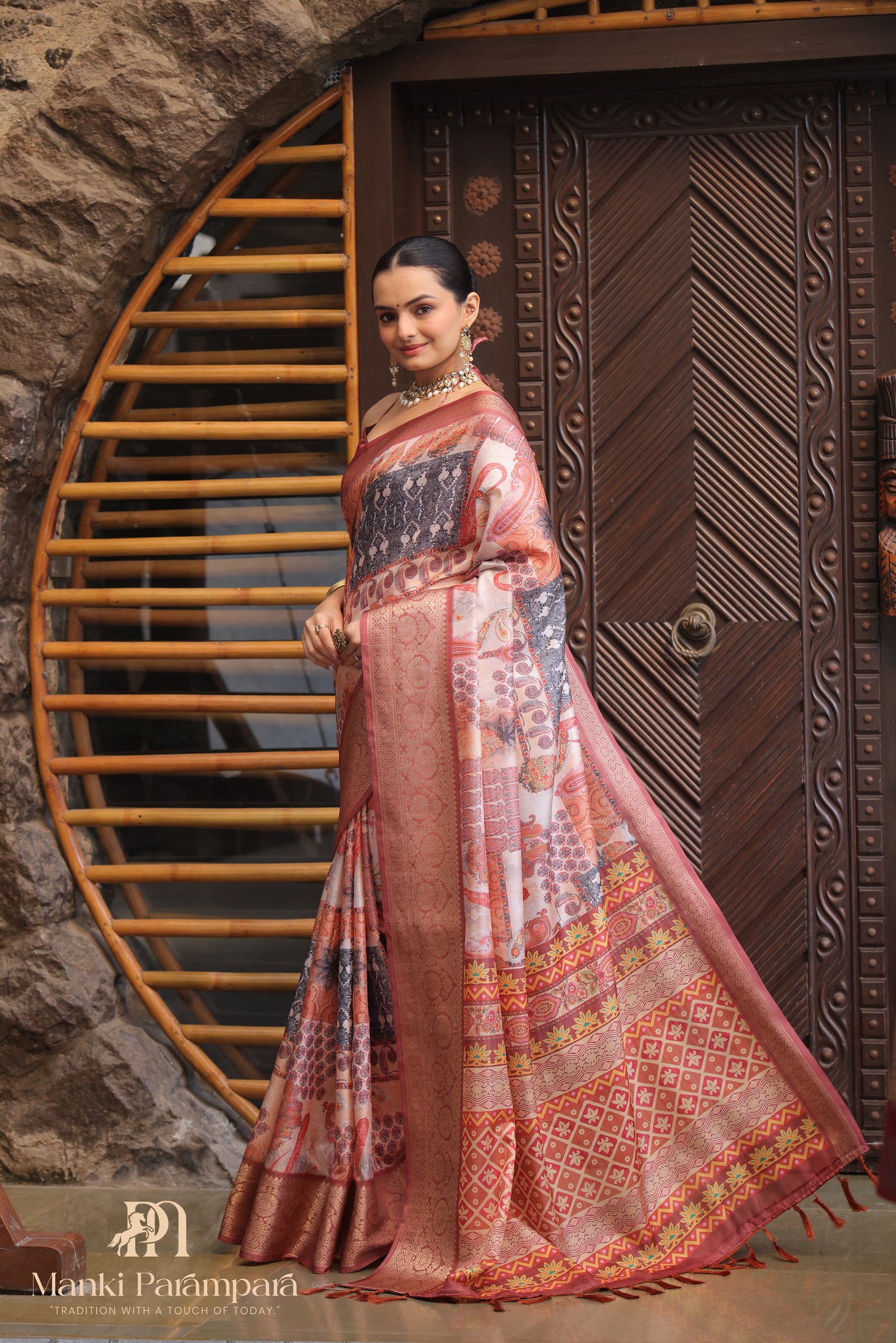 Soft Lichi Silk Saree