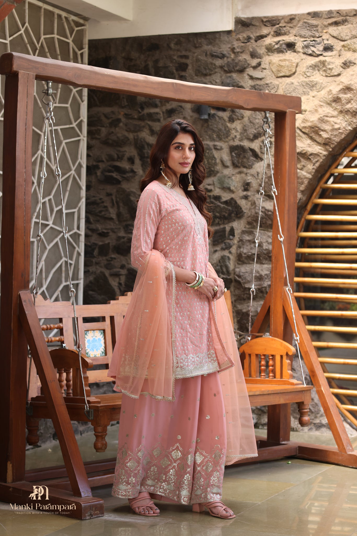 Gulabi Naaz Sharara Set