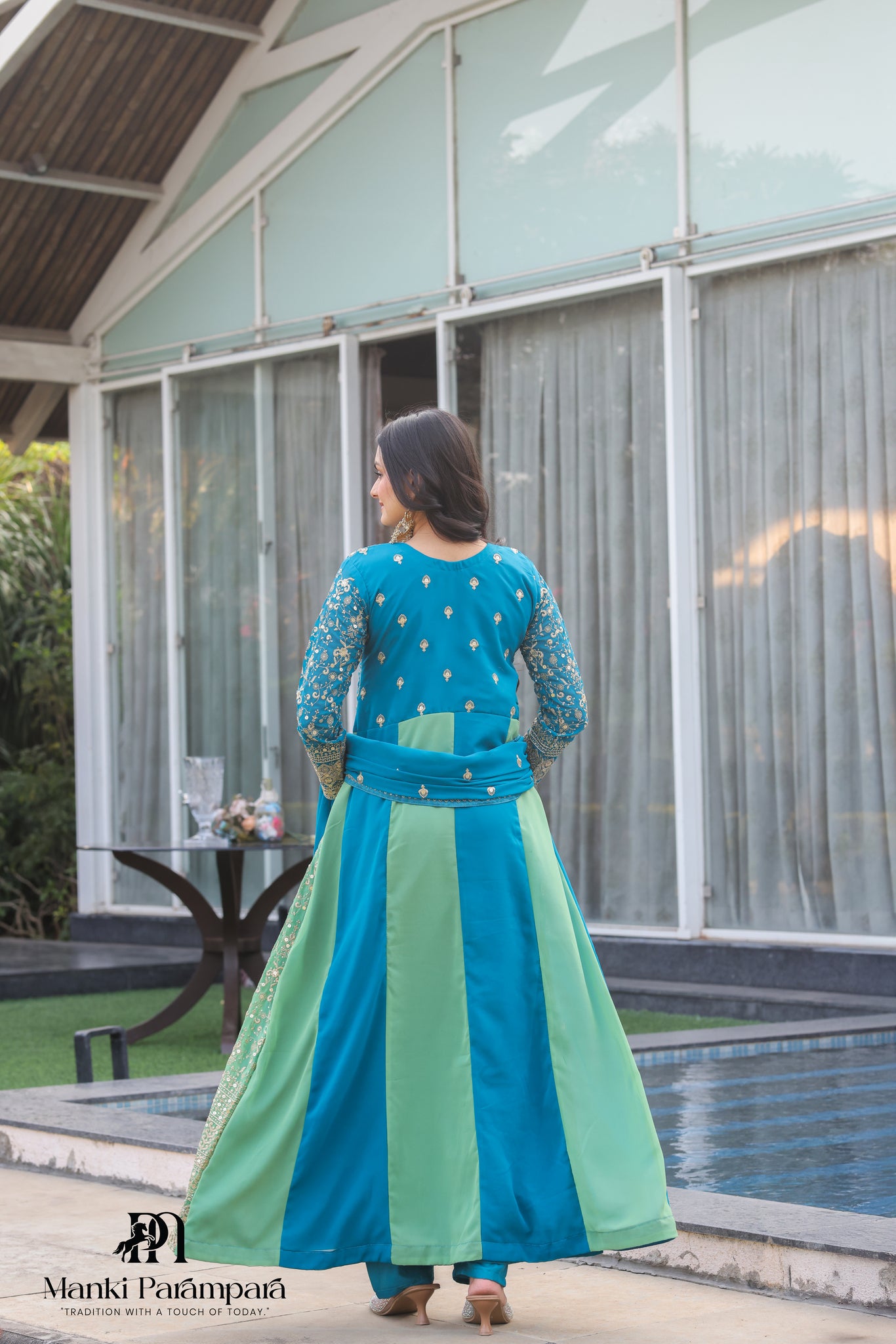 Manki Parampara- Neelambari Anarkali