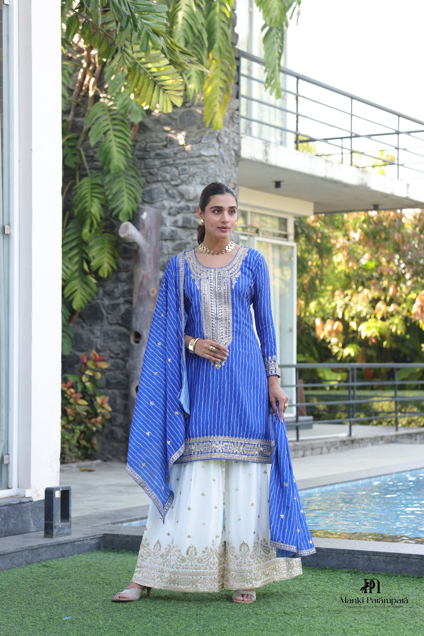 Manki Parmpara-Nayika Blue