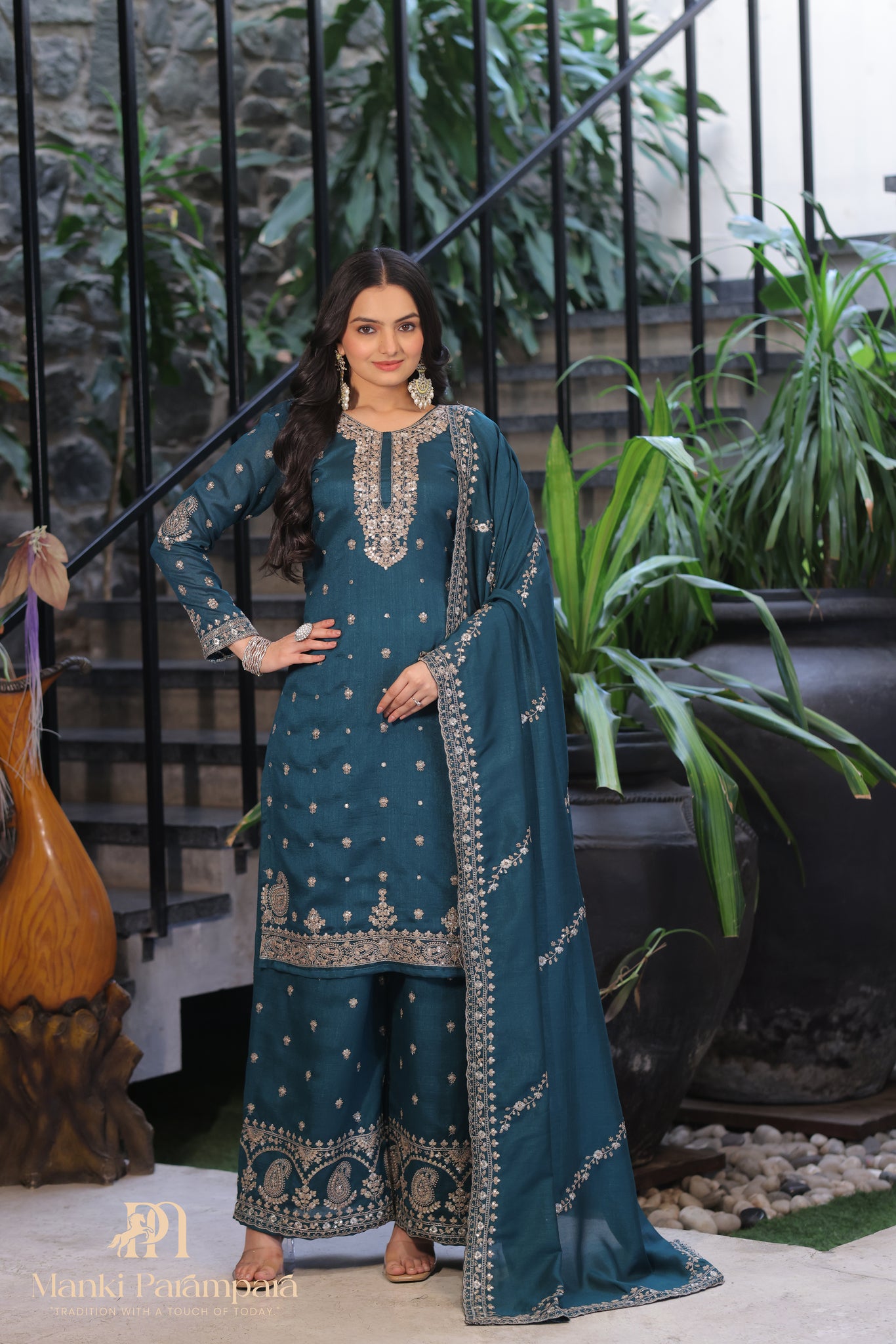 Manki Parampara-Indraneel Sharara Set