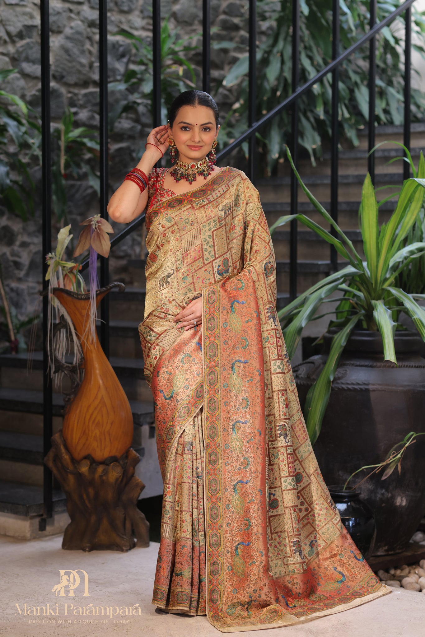 Kashmiri Pashmina Kani Saree