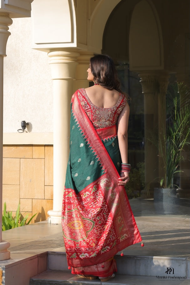 Elegant Banarasi Silk Hast Patola