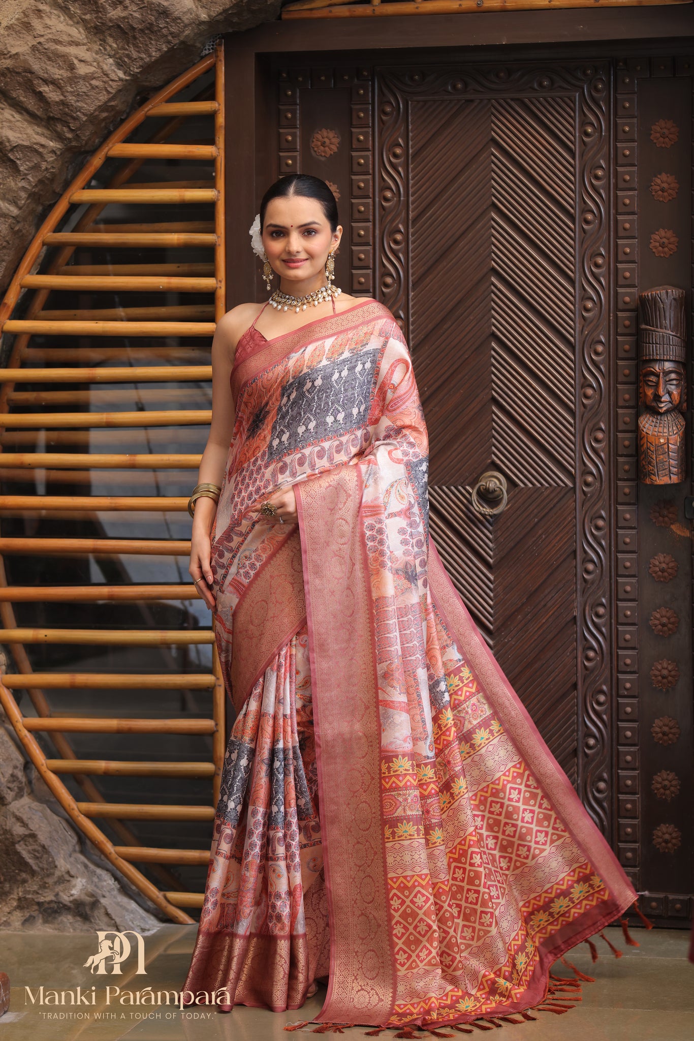 Soft Lichi Silk Saree