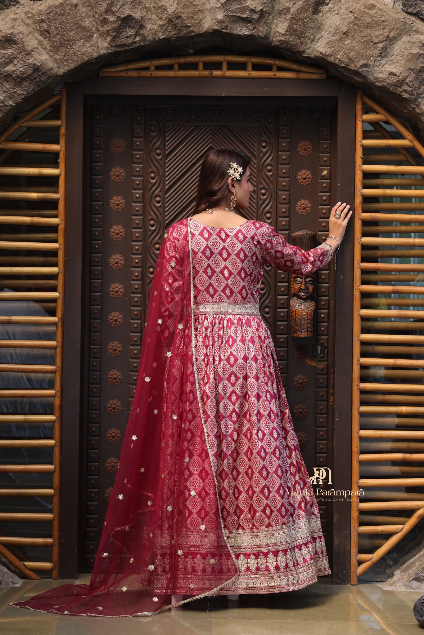 Manki Parampara – Gulaabi Shringar Angrakha