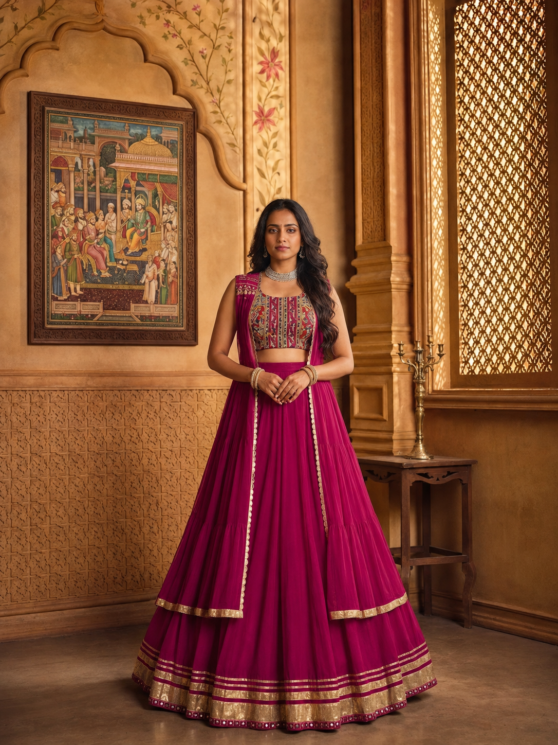 Rajwadi Gulab Lehenga