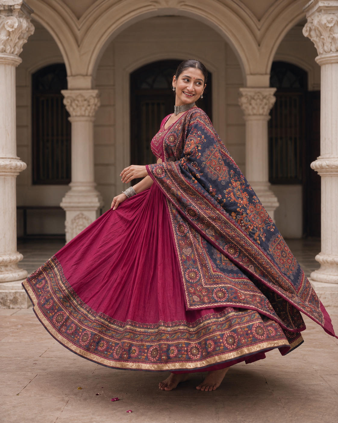 Rajwadi Bandhani Lehenga
