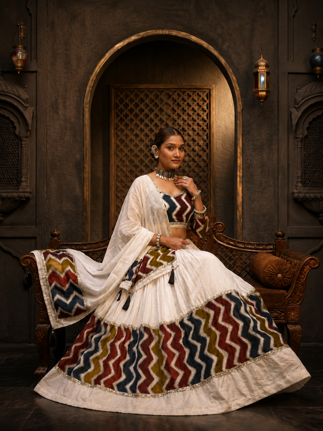 Rajwadi Rangrez Lehenga Choli
