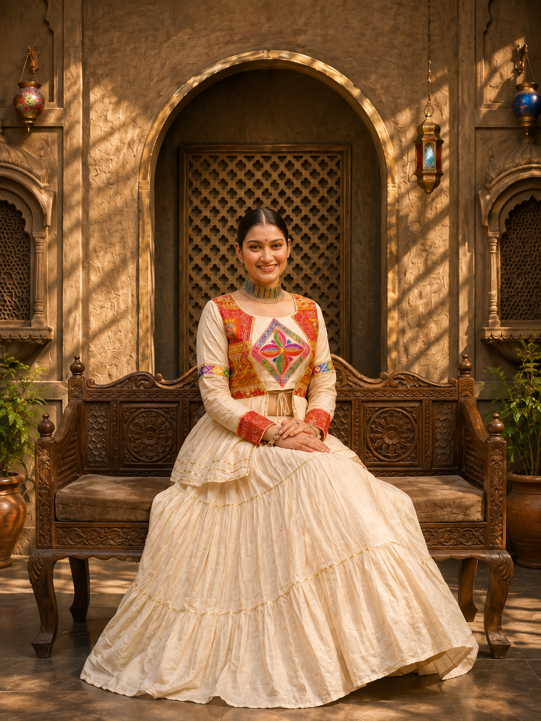 Rajwadi Sharara Lehenga