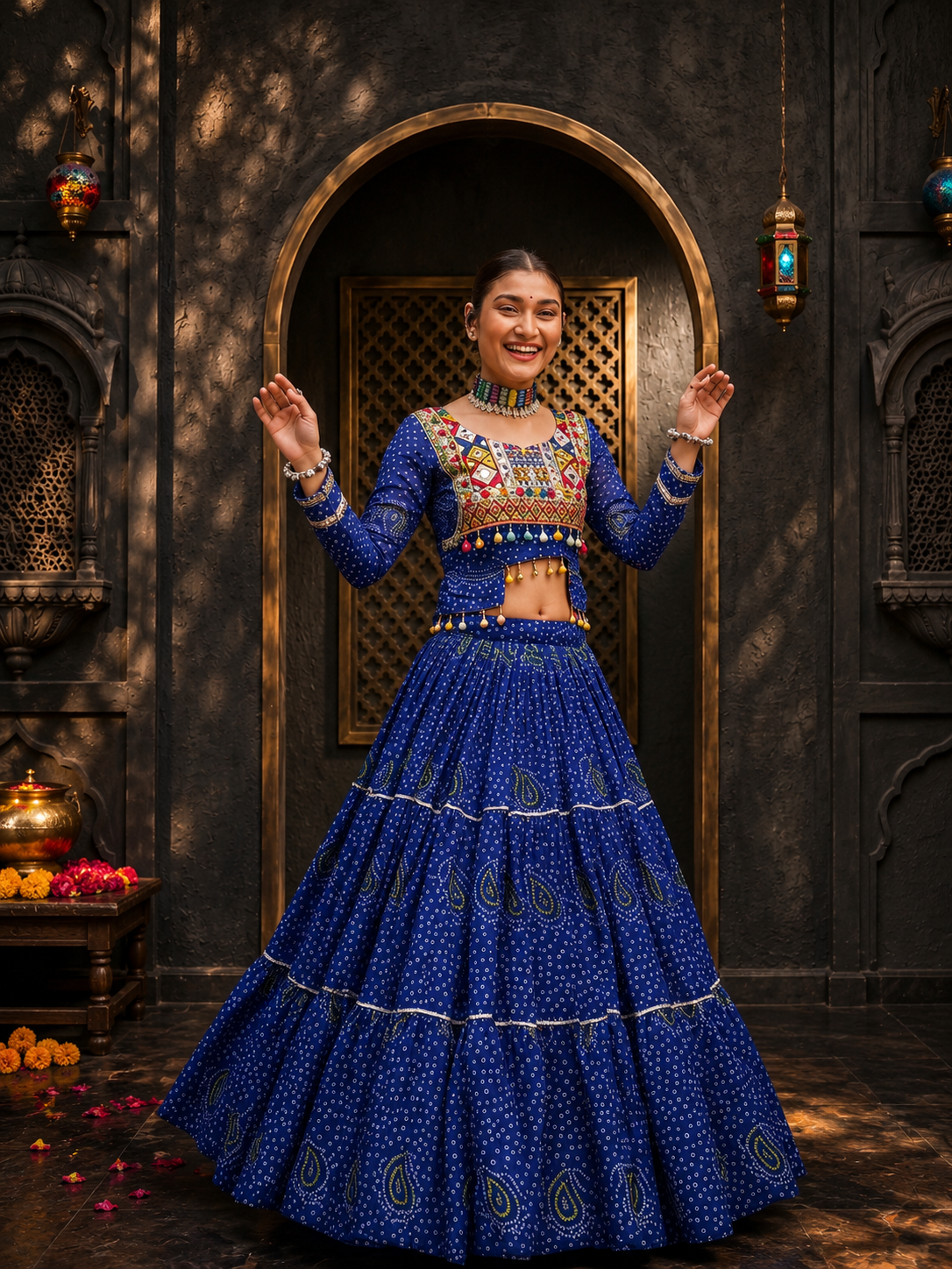 Neelam Rajwadi Chaniya Choli
