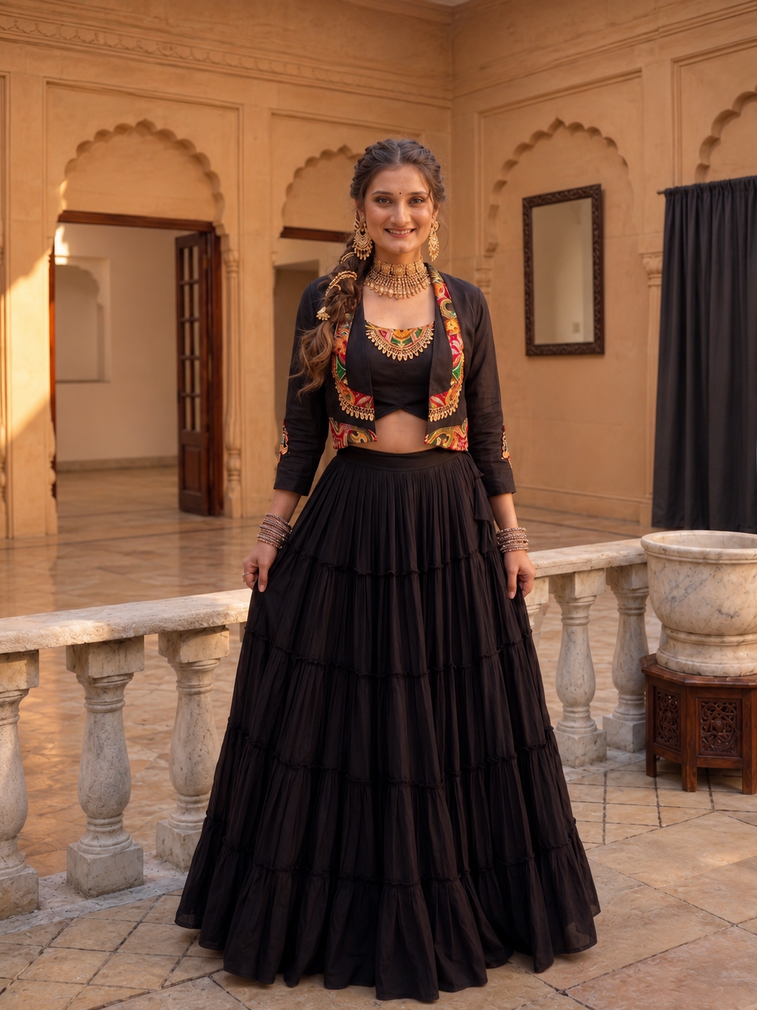 Kaalika Garba Lehenga