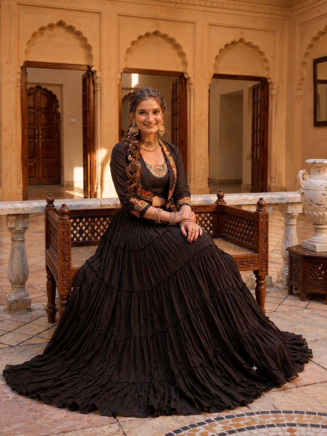 Kaalika Garba Lehenga
