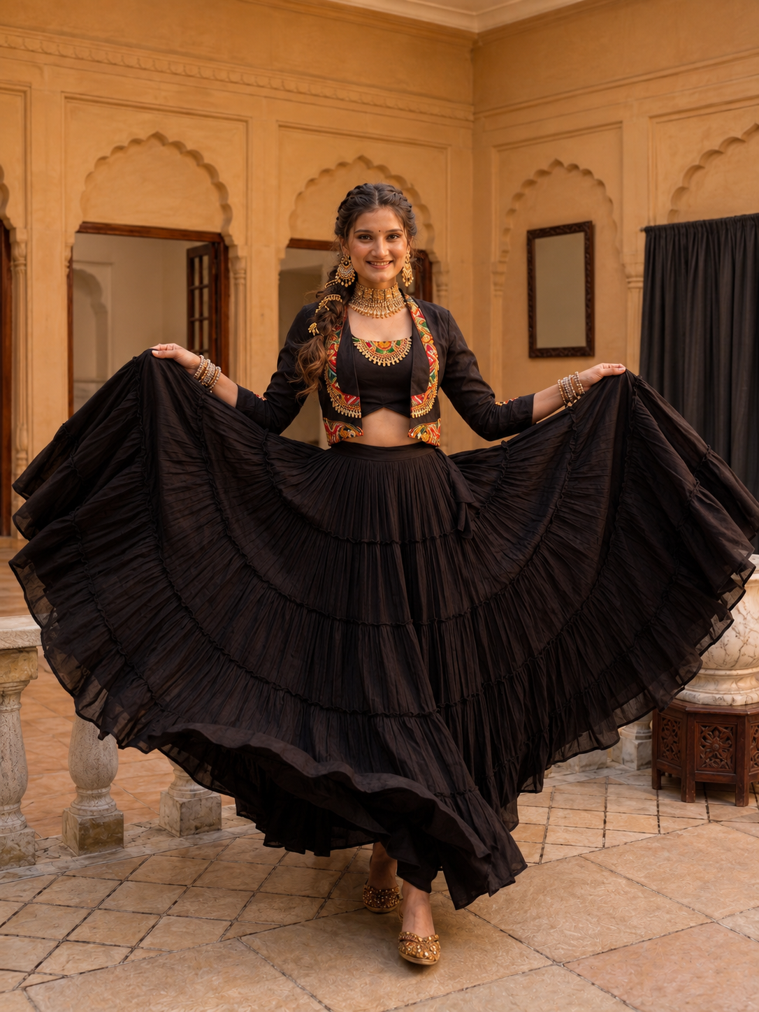 Kaalika Garba Lehenga