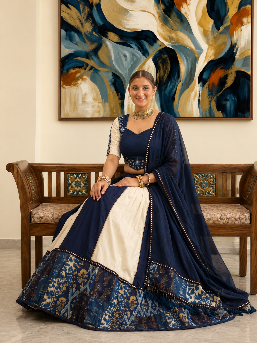 Neelam Rajwadi Chaniya Choli
