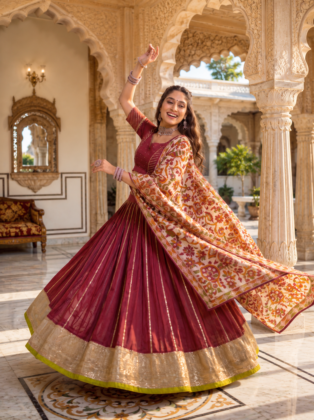 Rajrani Gulabi Lehenga