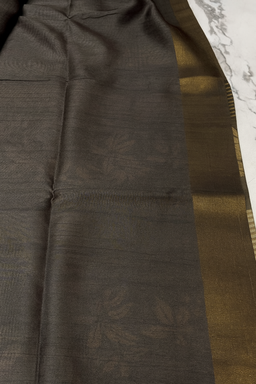 Blue–Purple Soft Tussar Silk Saree