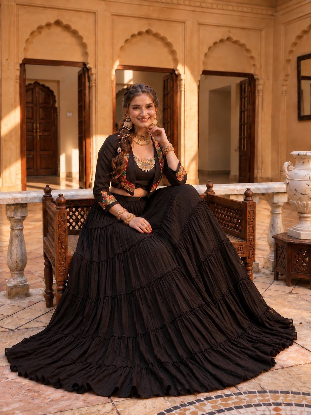 Kaalika Garba Lehenga