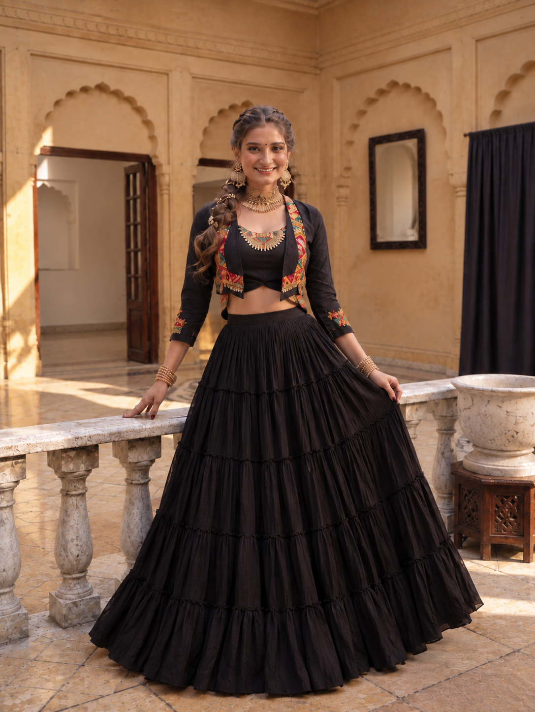 Kaalika Garba Lehenga