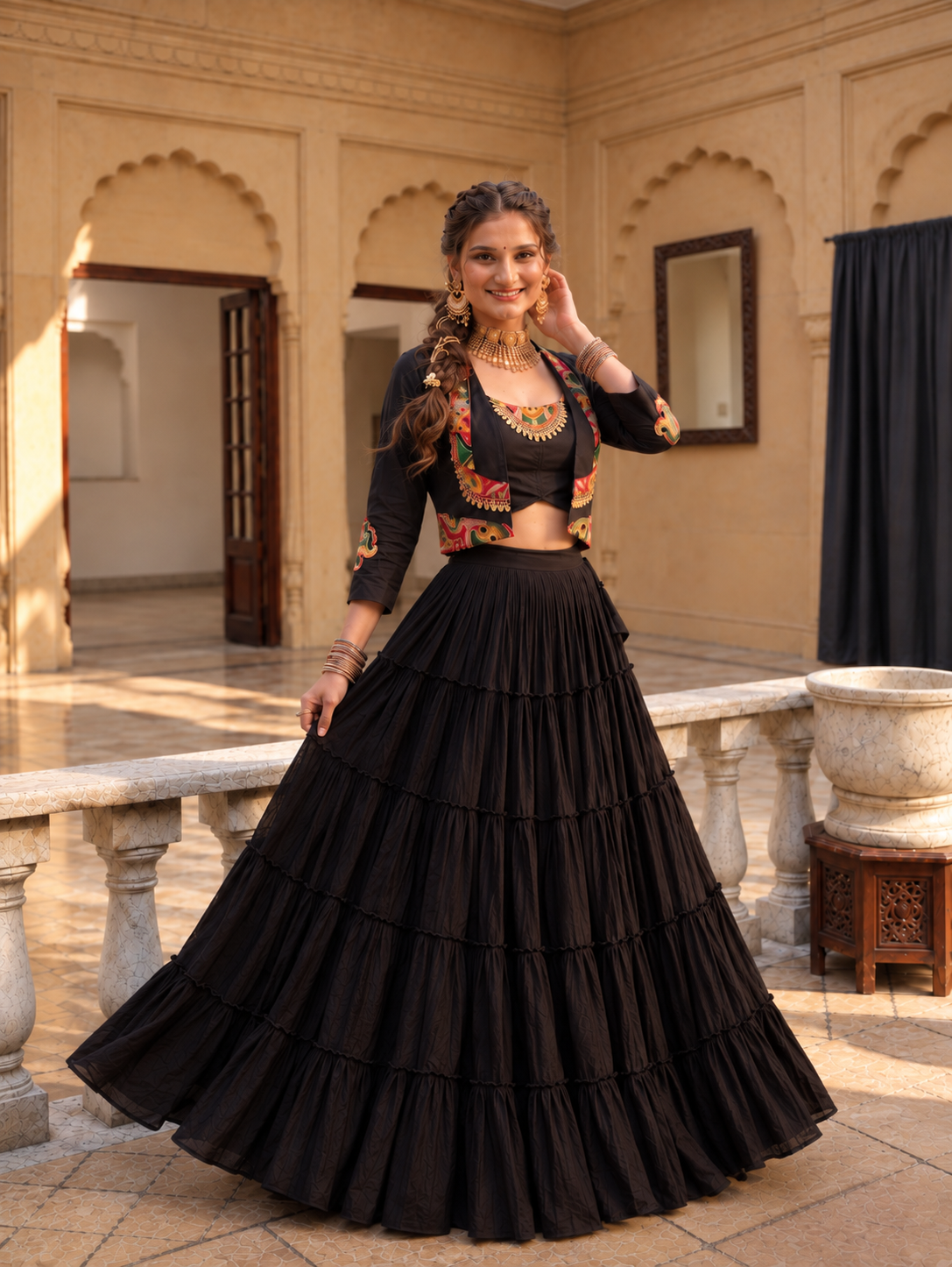 Kaalika Garba Lehenga