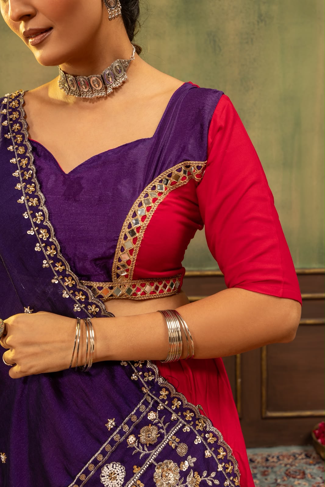 Rangrez Rajwadi Lehenga